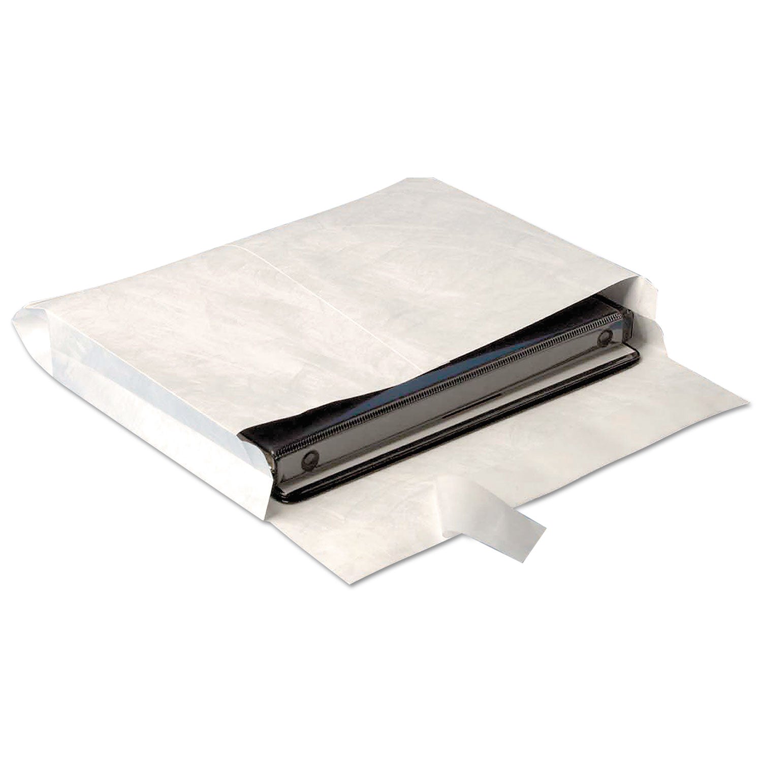Survivor Lightweight 14 lb Tyvek Open End Expansion Mailers, #13 1/2, Square Flap, Redi-Strip Adhesive Closure, 10 x 13, White, 100/CT (R4610)