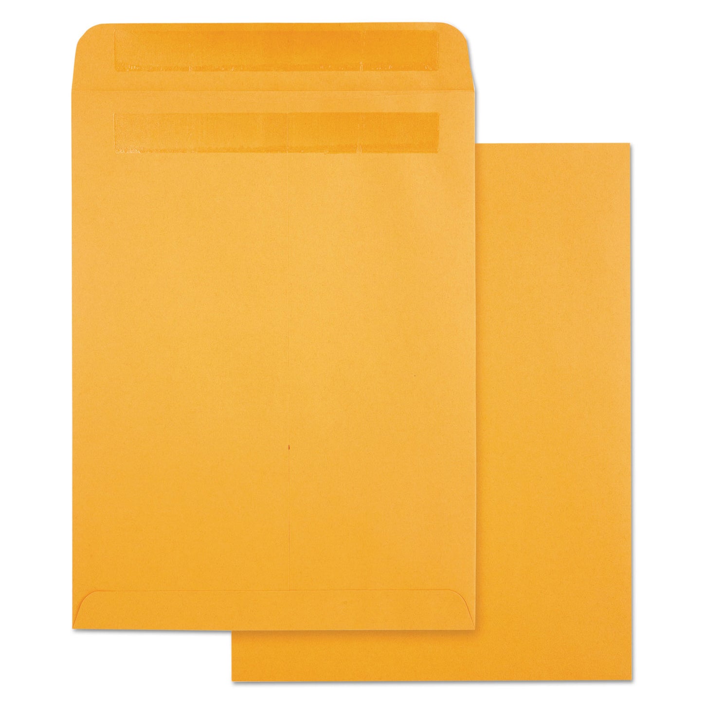 Quality Park High Bulk Self-Sealing Envelopes, #10 1/2, Cheese Blade Flap, Redi-Seal Adhesive Closure, 9 x 12, Brown Kraft, 100/Box (43563)