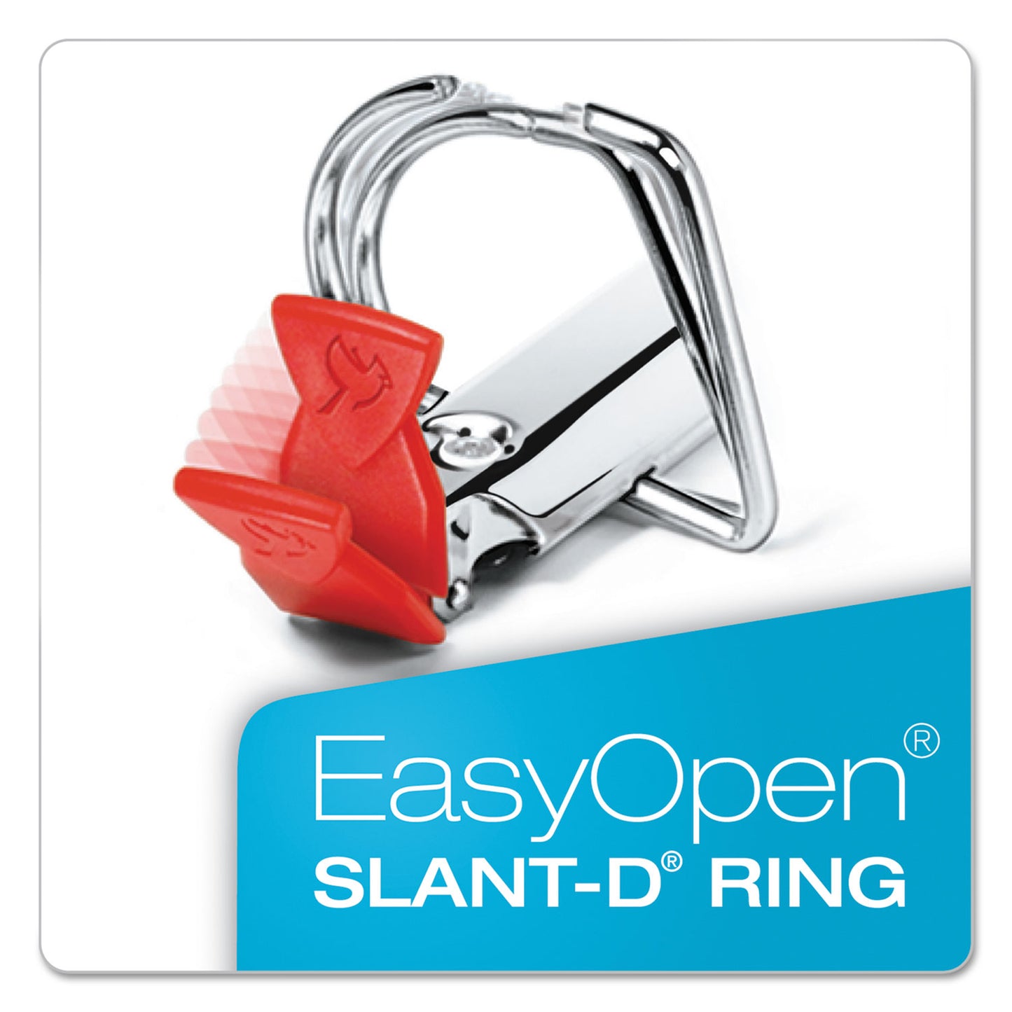 Cardinal FreeStand Easy Open Locking Slant-D Ring Binder, 3 Rings, 3" Capacity, 11 x 8.5, White (43130)