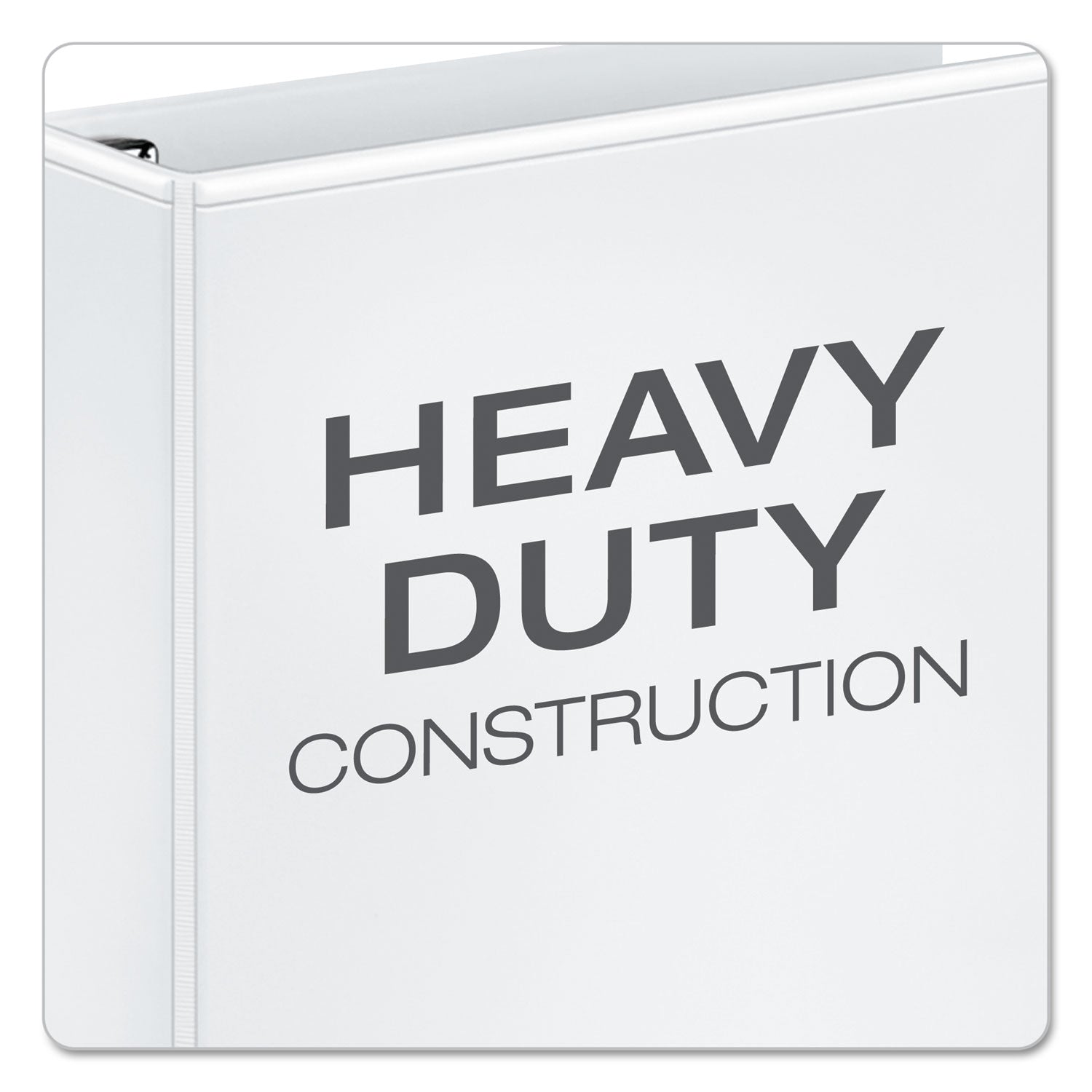 Cardinal Premier Easy Open ClearVue Locking Slant-D Ring Binder, 3 Rings, 2" Capacity, 11 x 8.5, White (10320)