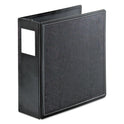 Cardinal SuperLife Easy Open Locking Slant-D Ring Binder, 3 Rings, 4" Capacity, 11 x 8.5, Black (14042)