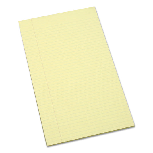 AbilityOne 7530011247632, SKILCRAFT Writing Pad, Wide/Legal Rule, 100 Canary-Yellow 8.5 x 13.25 Sheets, Dozen