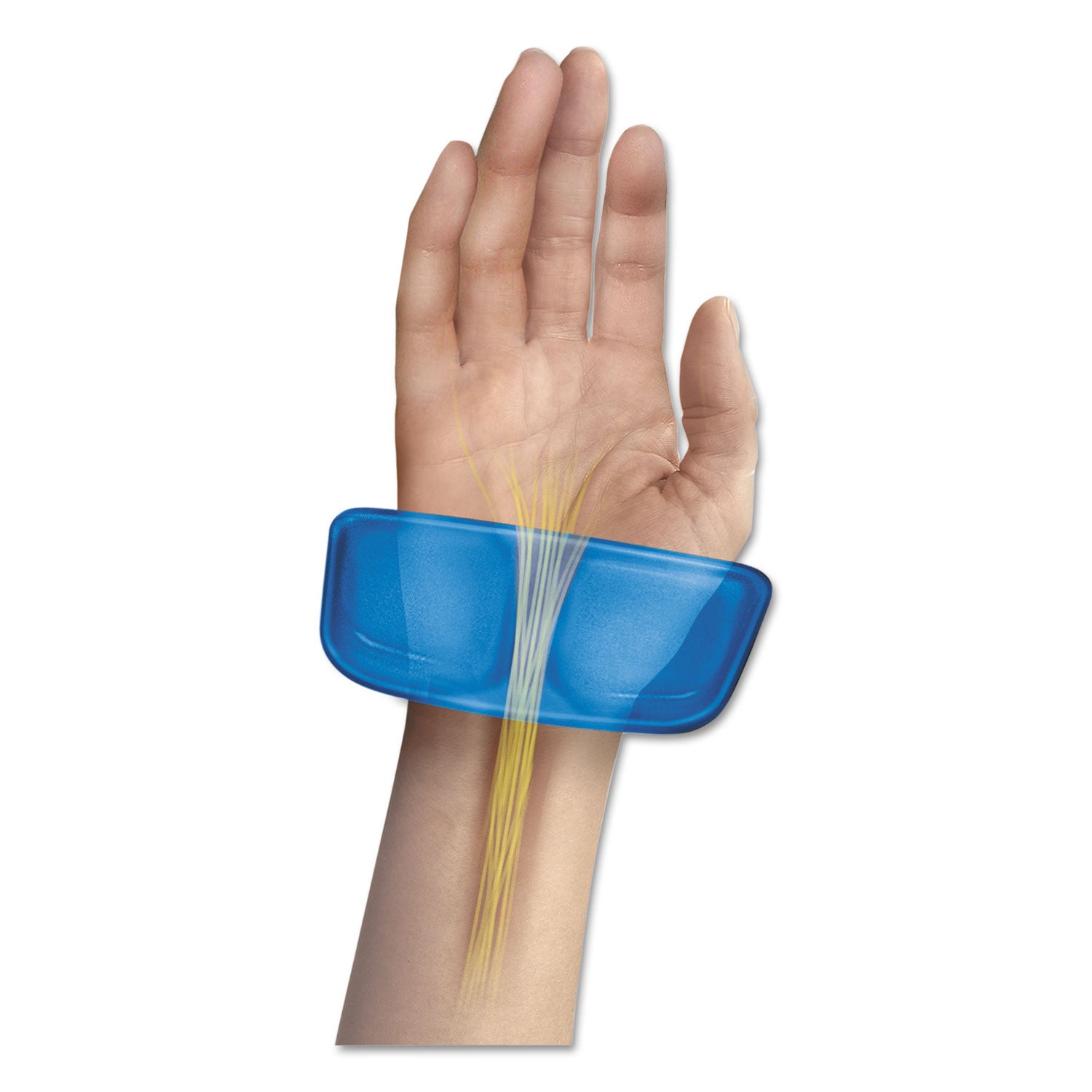 Fellowes Gel Keyboard Palm Support, 18.25 x 3.37, Blue (9183101)