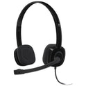 Logitech H151 Binaural Over The Head Headset, Black (981000587)