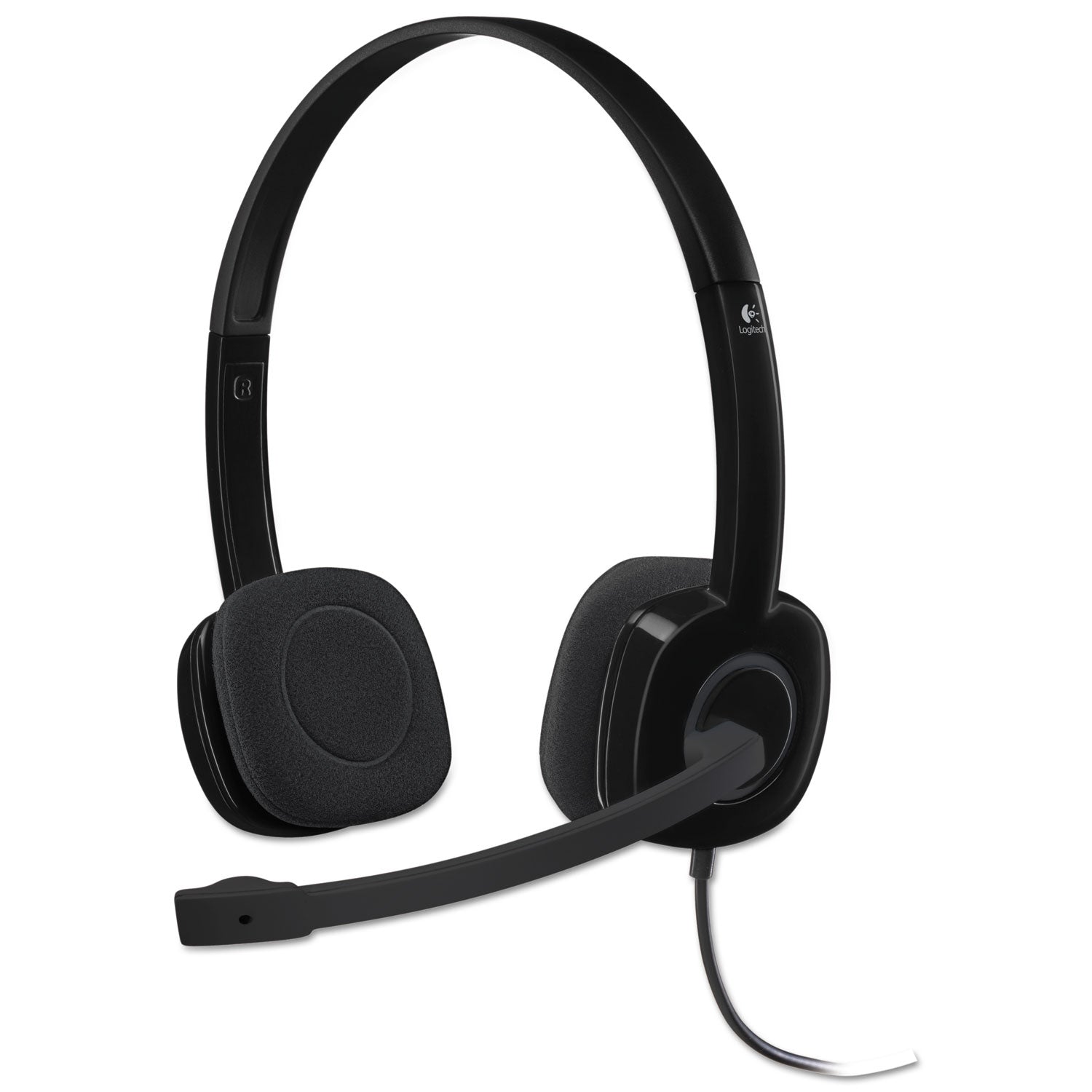 Logitech H151 Binaural Over The Head Headset, Black (981000587)
