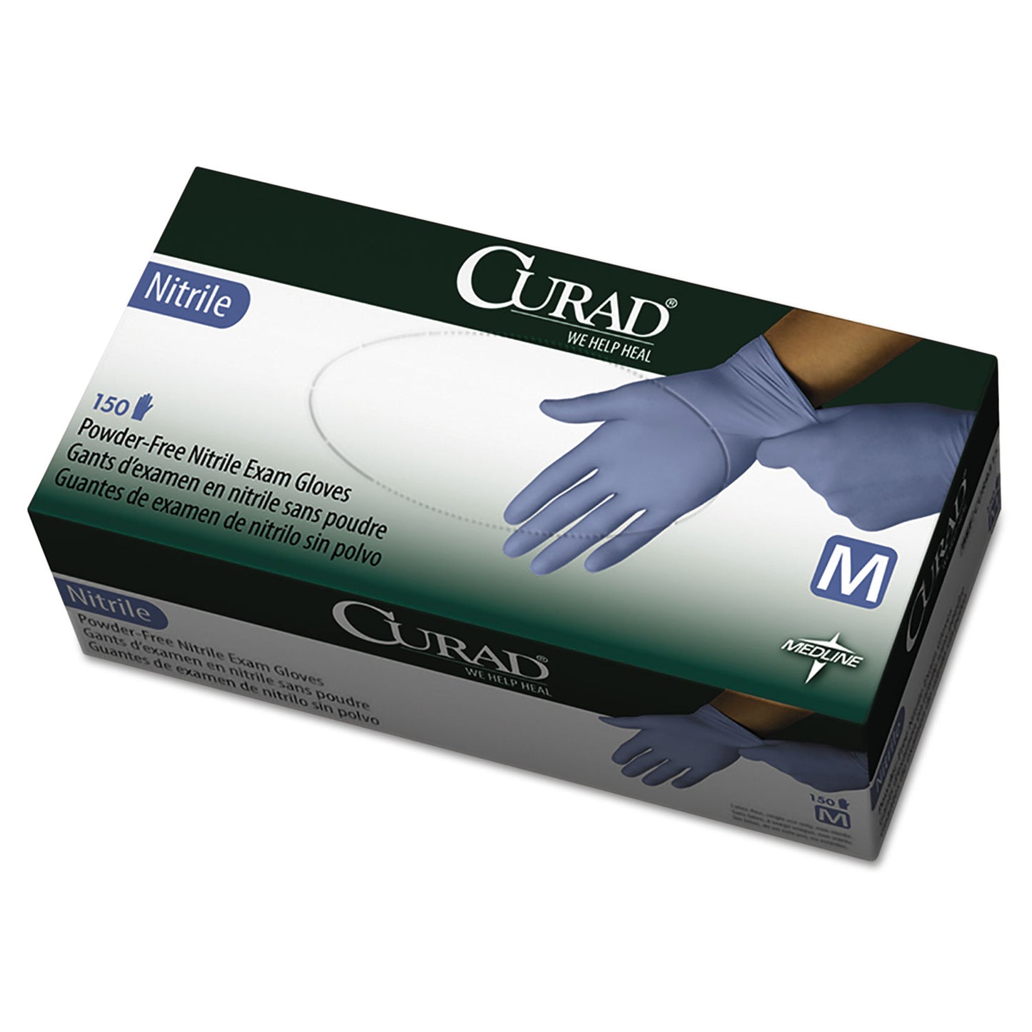 Curad Powder-free Nitrile Disposable Exam Gloves (CUR9315)