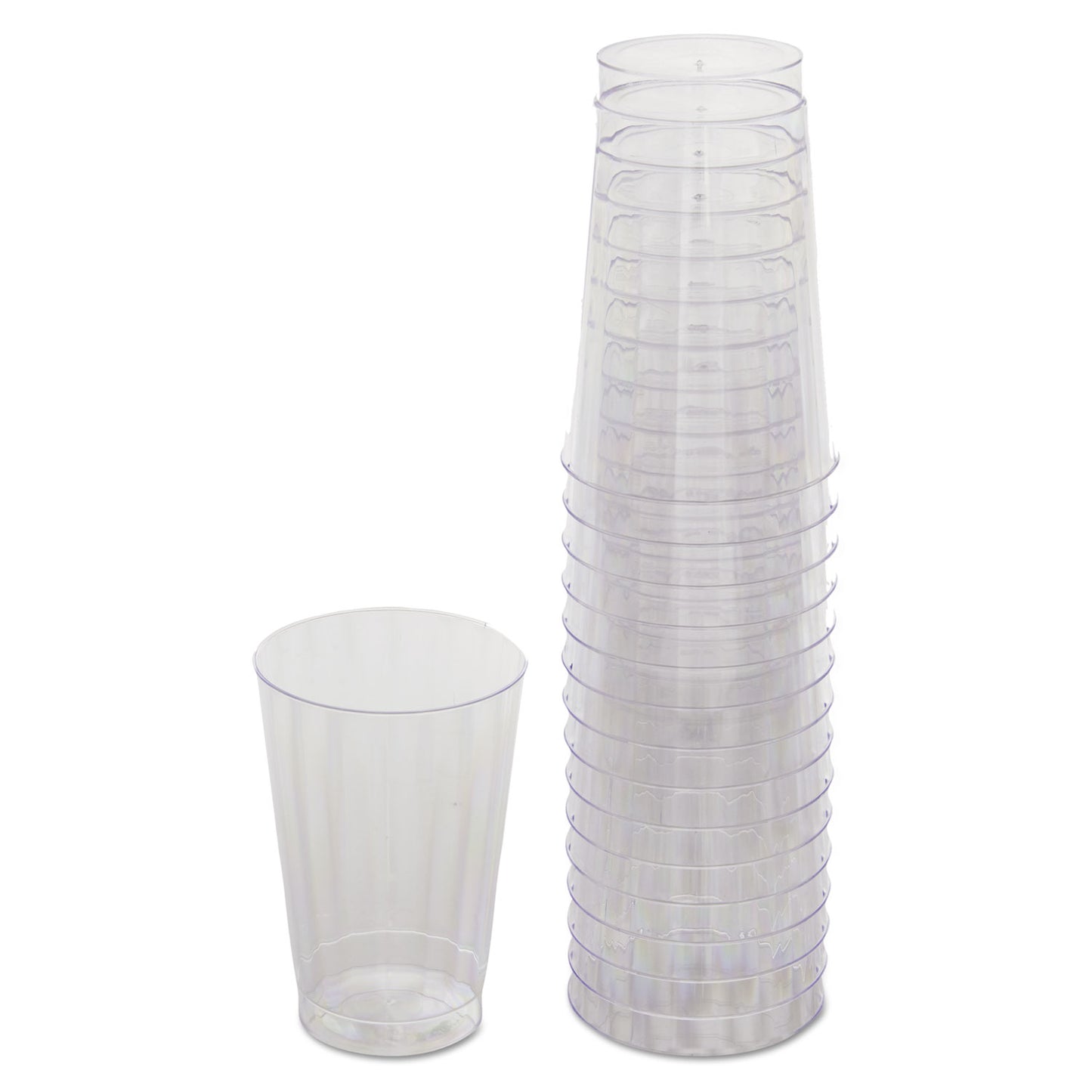 WNA Classicware Tumblers, 12 oz, Plastic, Clear, Tall, 16/Bag, 15 Bags/Carton (RSCC121516)