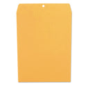 Universal Kraft Clasp Envelope, #12 1/2, Square Flap, Clasp/Gummed Closure, 9.5 x 12.5, Brown Kraft, 100/Box (42907)