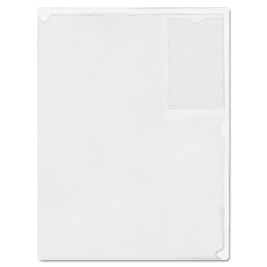 Advantus Kleer-File Poly Folder with ID Pocket, Letter Size, Transparent (ANG12)