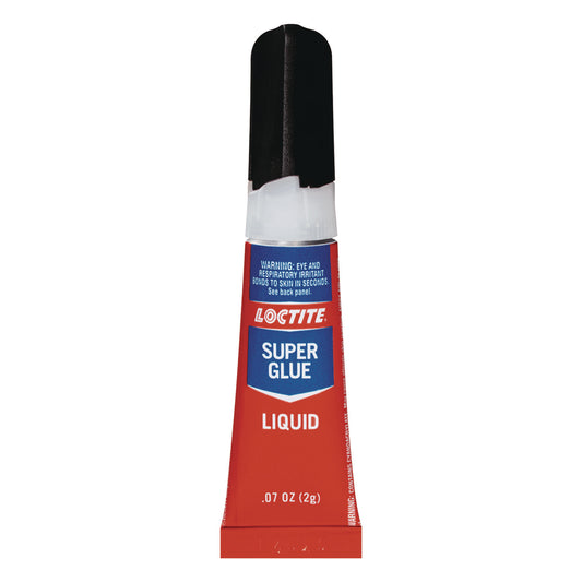 Loctite Super Glue Liquid Tubes, 0.07 oz, Dries Clear, 2/Pack (1363131)