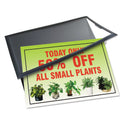 Artistic AdMat Counter-Top Sign Holder and Signature Pad, 8.5 x 11, Black (25202)