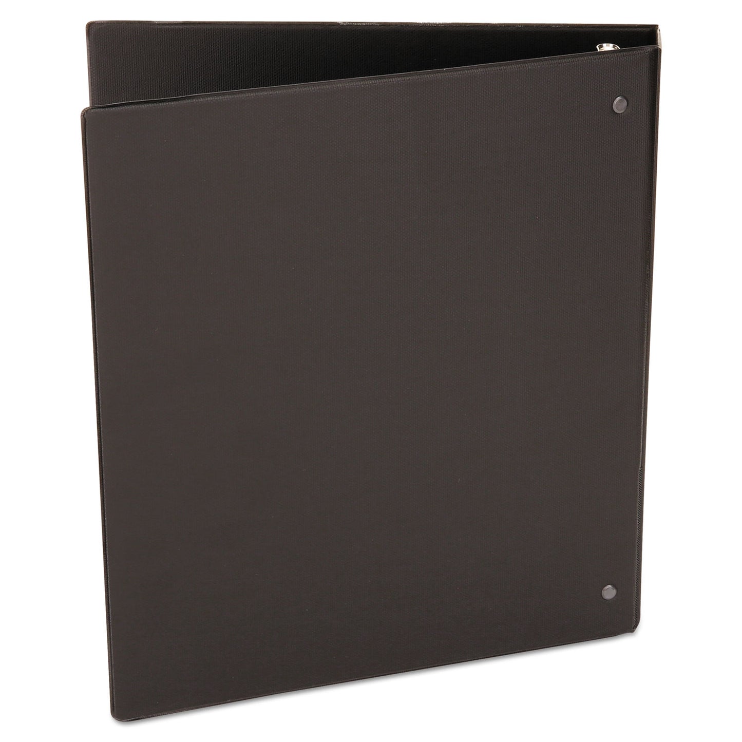 Universal Deluxe Non-View D-Ring Binder with Label Holder, 3 Rings, 1" Capacity, 11 x 8.5, Black (20761)