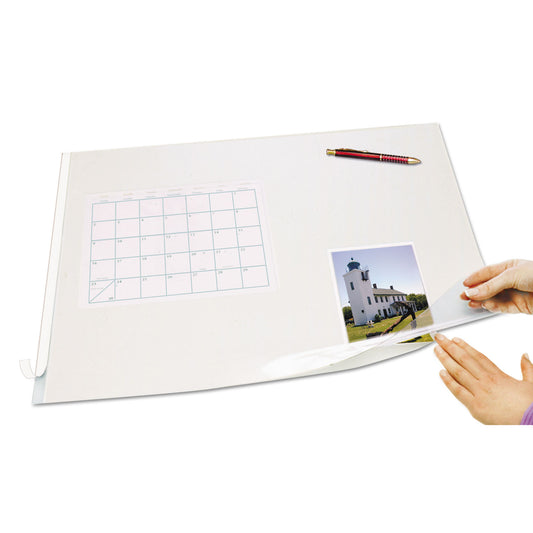 Artistic Second Sight Clear Plastic Desk Protector, with Hinged Protector, 21 x 17, Clear (SS1721)