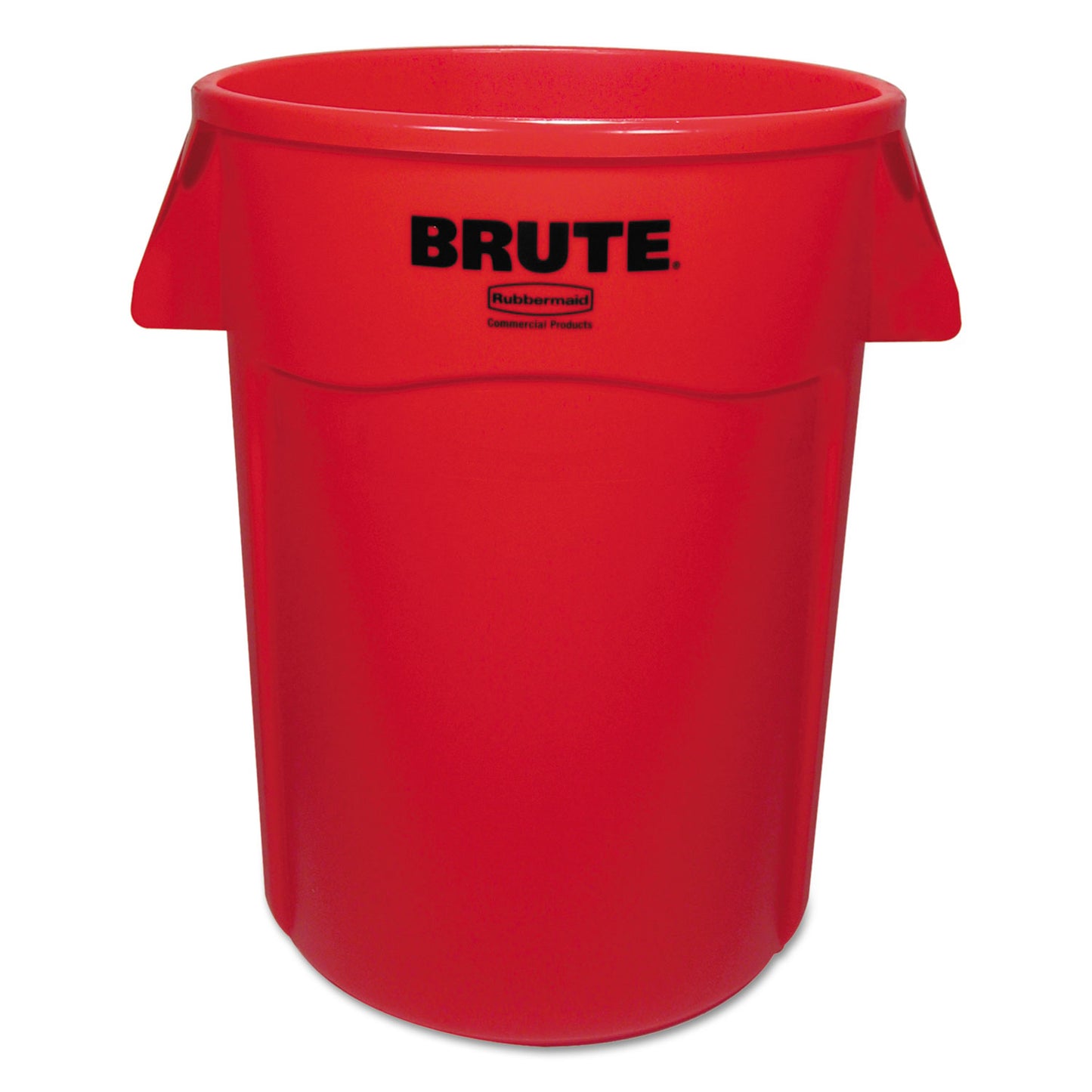 Rubbermaid Commercial Vented Round Brute Container, 44 gal, Plastic, Red (264360REDEA)