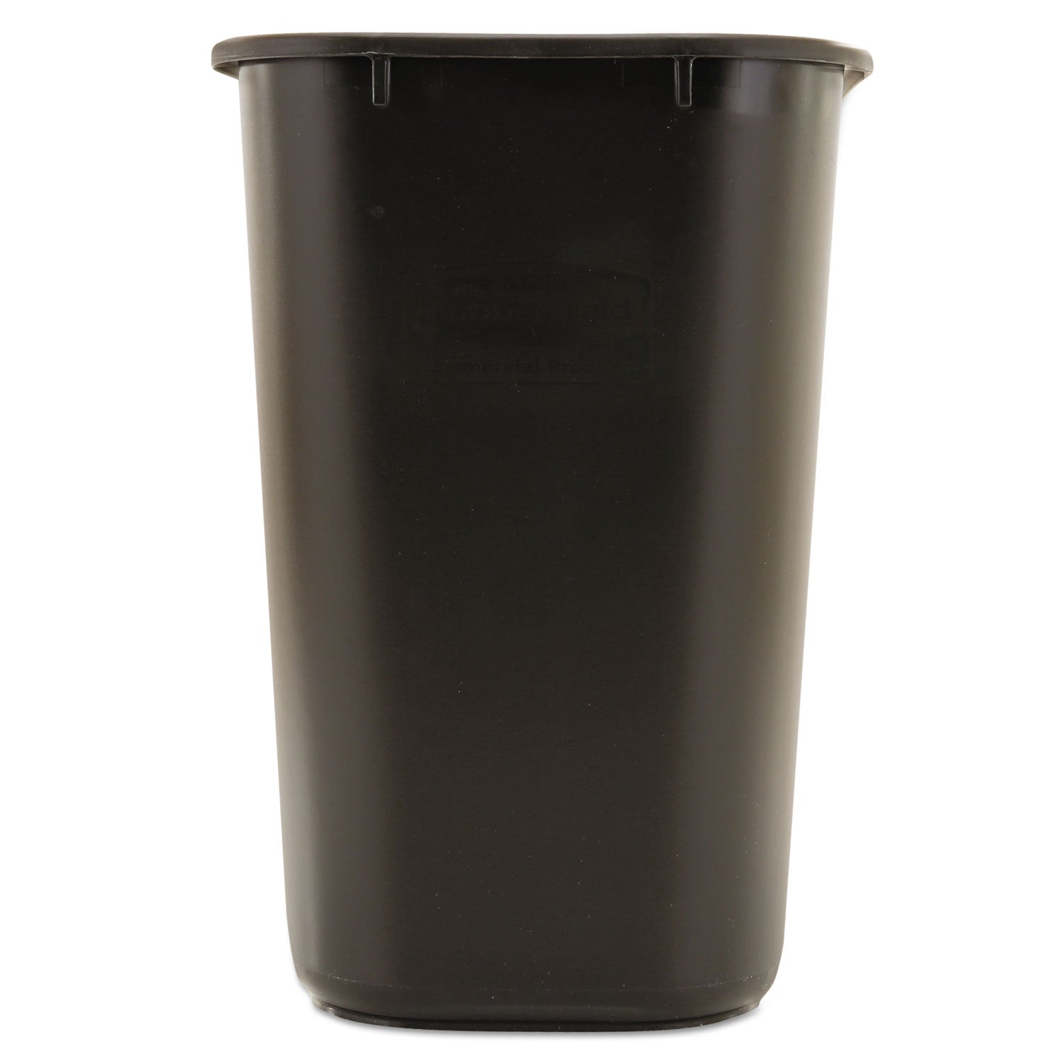 Rubbermaid Commercial Deskside Plastic Wastebasket, 7 gal, Plastic, Black (295600BK)