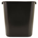 Rubbermaid Commercial Deskside Plastic Wastebasket, 7 gal, Plastic, Black (295600BK)