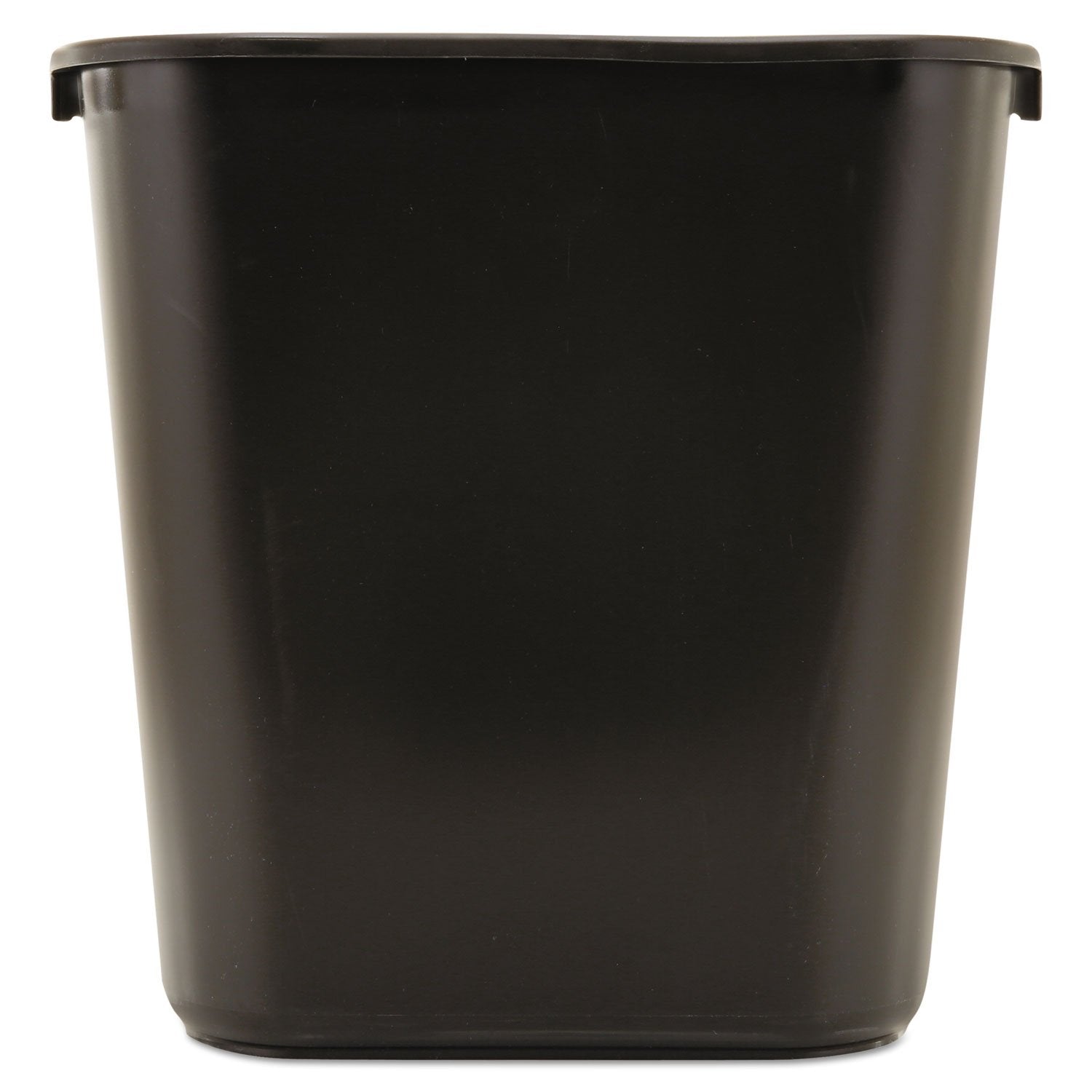 Rubbermaid Commercial Deskside Plastic Wastebasket, 7 gal, Plastic, Black (295600BK)