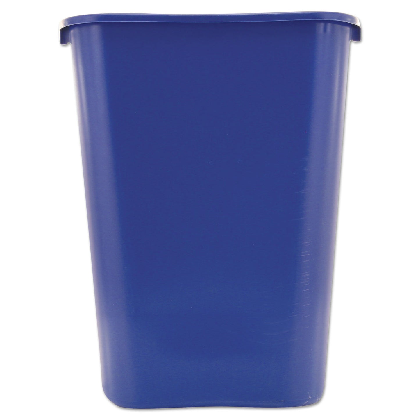 Rubbermaid Commercial Deskside Recycling Container with Symbol, Large, 41.25 qt, Plastic, Blue (295773BE)