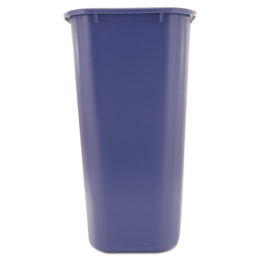 Rubbermaid Commercial Deskside Recycling Container with Symbol, Large, 41.25 qt, Plastic, Blue (295773BE)