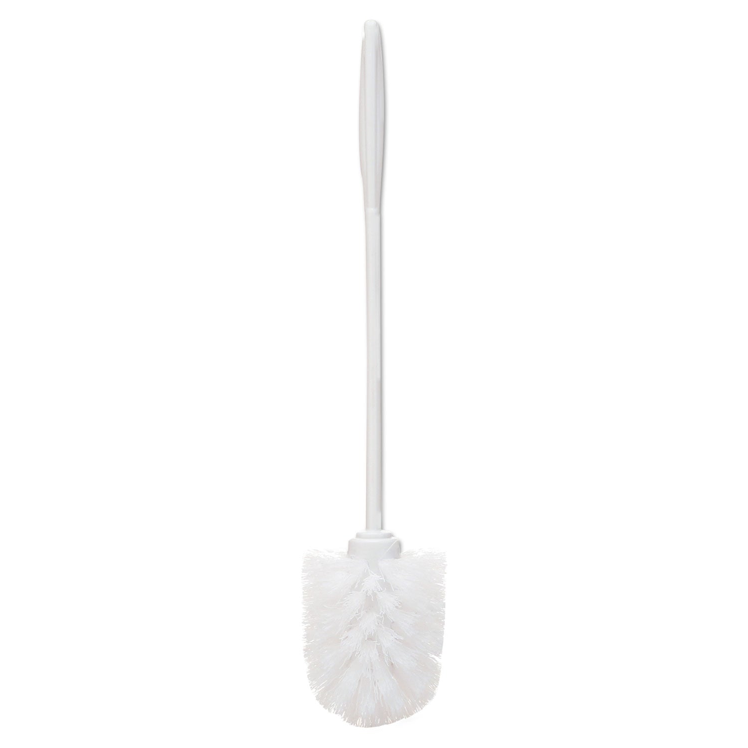 Rubbermaid Commercial Toilet Bowl Brush, 10" Handle, White (631000WE)