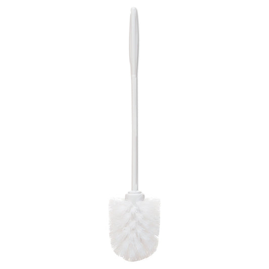 Rubbermaid Commercial Toilet Bowl Brush, 10" Handle, White (631000WE)