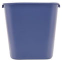 Rubbermaid Commercial Deskside Recycling Container, Medium, 28.13 qt, Plastic, Blue (295673BE)