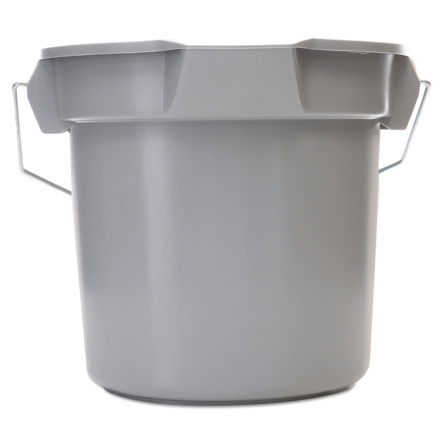 Rubbermaid Commercial 14 Quart Round Utility Bucket, Plastic, Gray, 12" dia (261400GY)