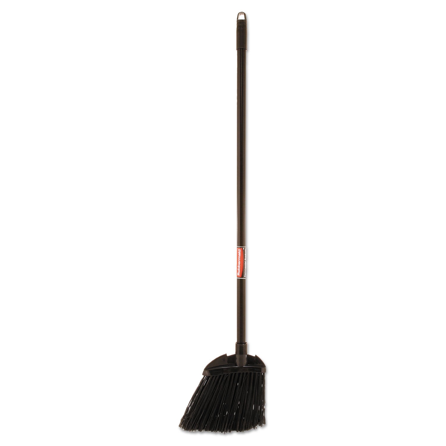 Rubbermaid Commercial Angled Lobby Broom, Poly Bristles, 35" Handle, Black (637400BLA)