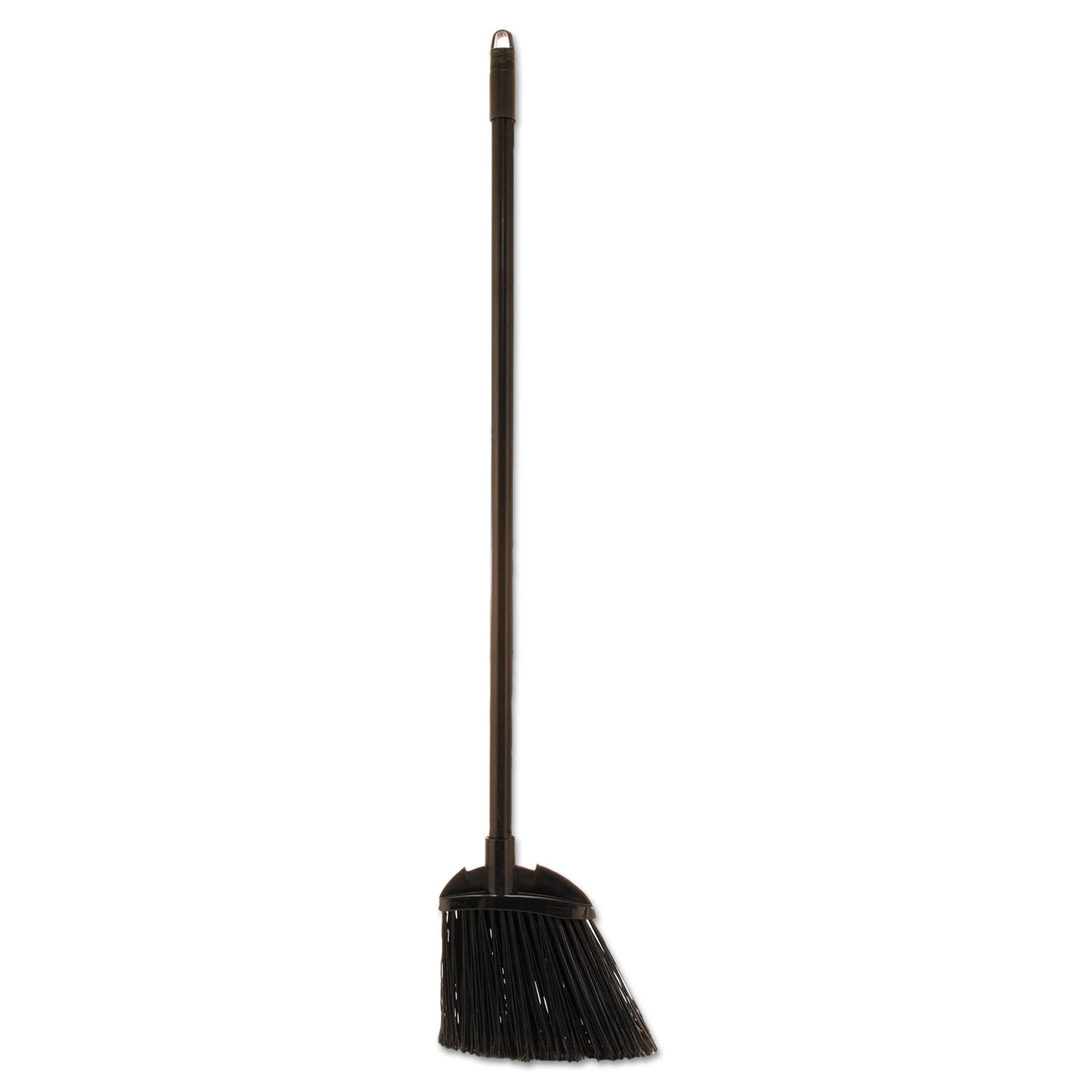 Rubbermaid Commercial Angled Lobby Broom, Poly Bristles, 35" Handle, Black (637400BLA)