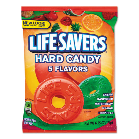 LifeSavers Hard Candy, Original Five Flavors, 6.25 oz Bag (88501)