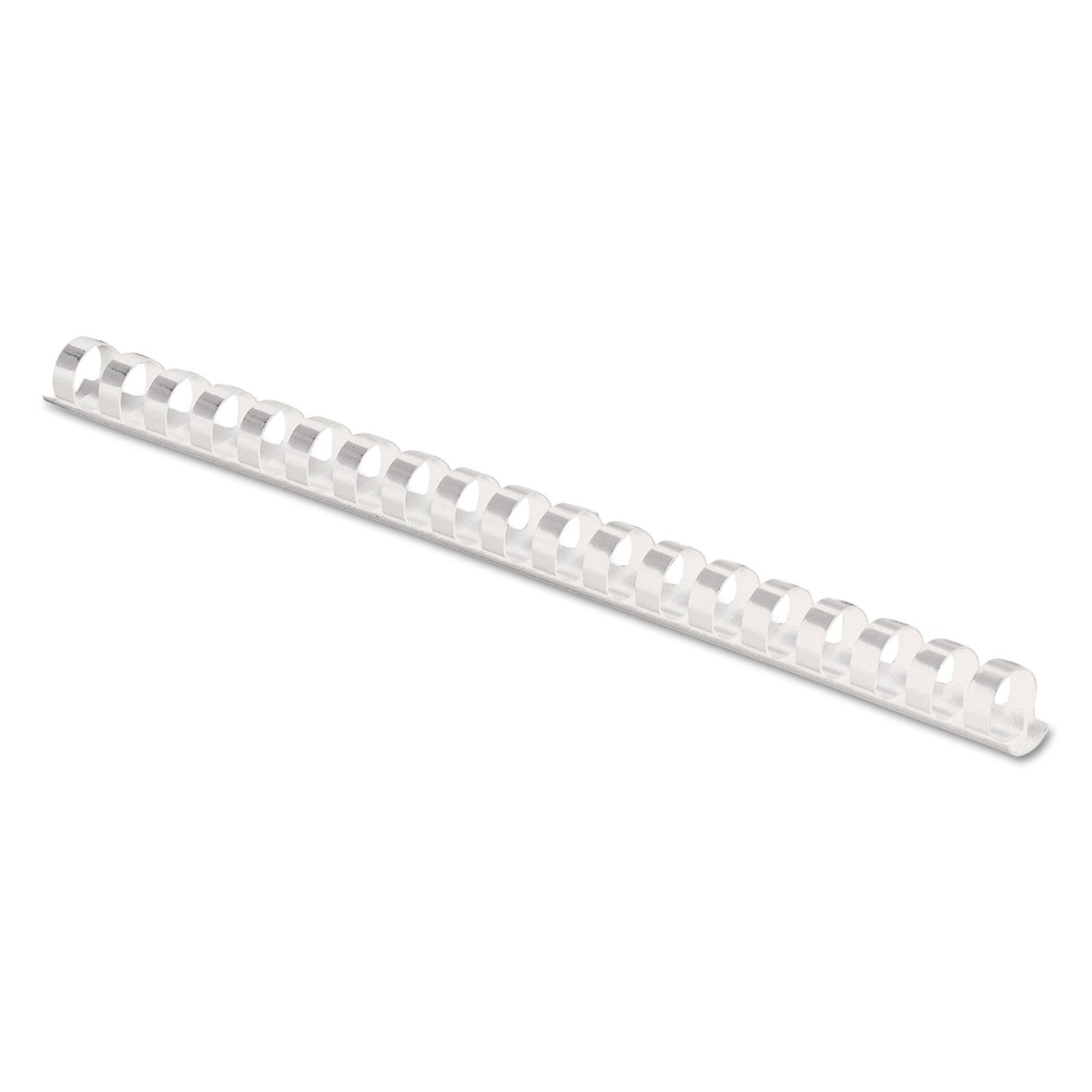 Fellowes Plastic Comb Bindings, 3/8" Diameter, 55 Sheet Capacity, White, 100/Pack (52371)