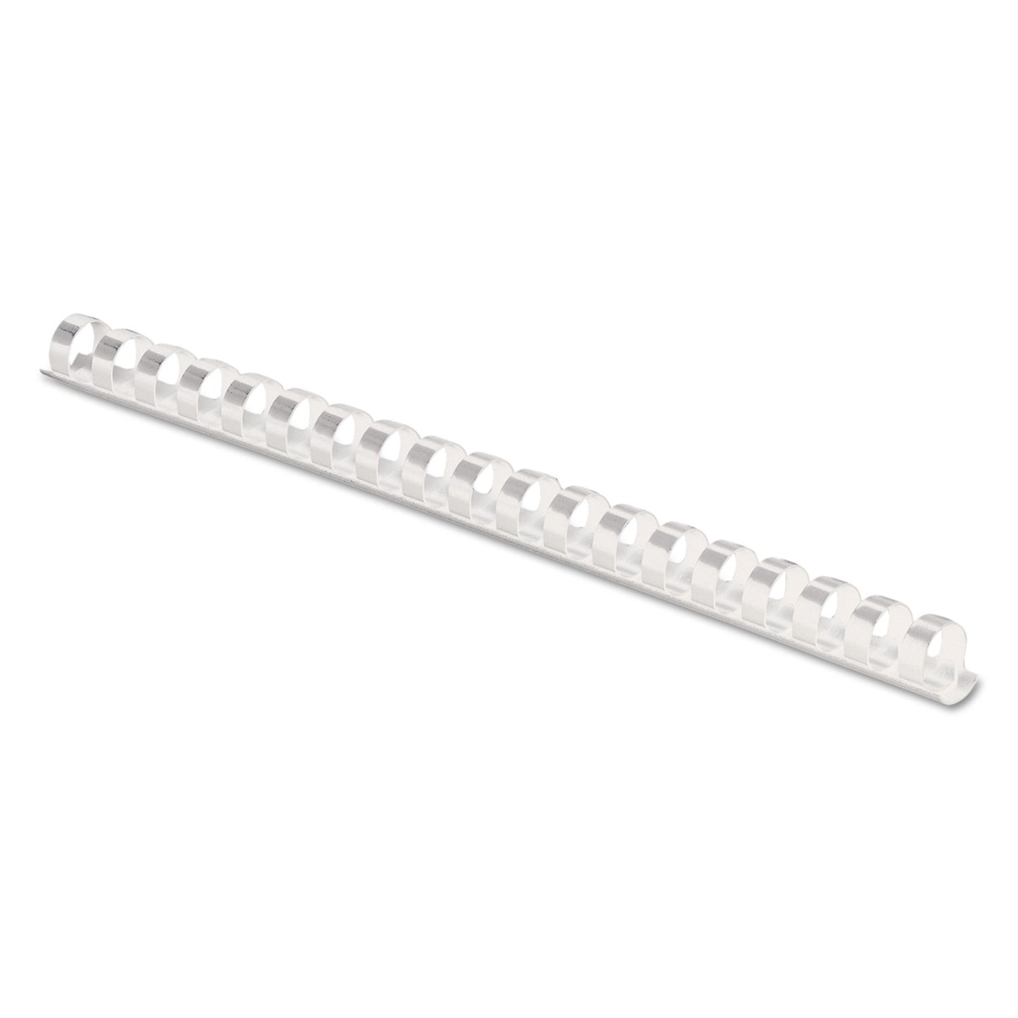 Fellowes Plastic Comb Bindings, 1/2" Diameter, 90 Sheet Capacity, White, 100/Pack (52372)