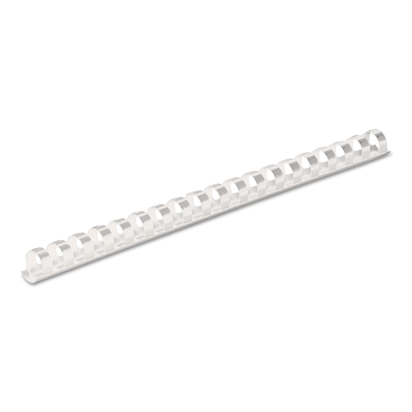 Fellowes Plastic Comb Bindings, 3/8" Diameter, 55 Sheet Capacity, White, 100/Pack (52371)