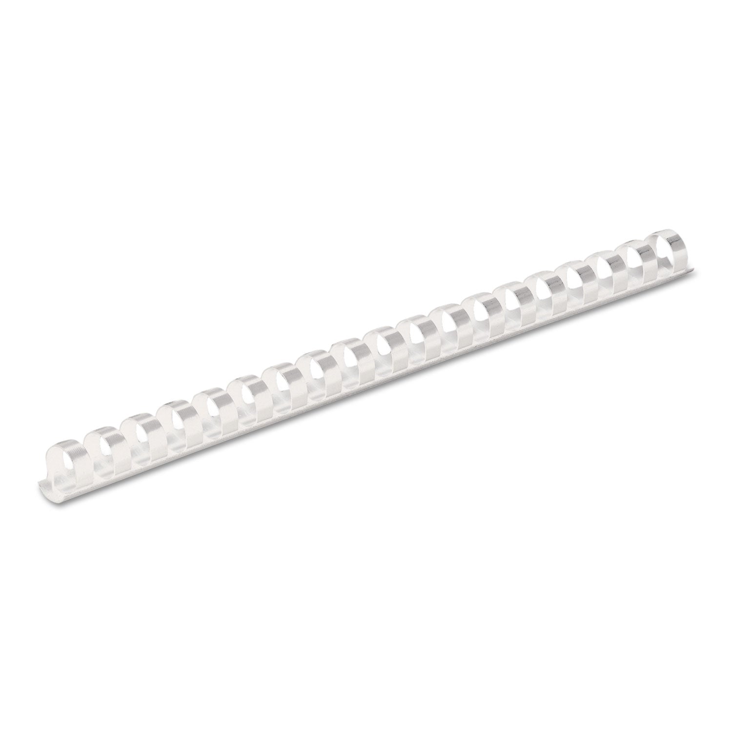 Fellowes Plastic Comb Bindings, 3/8" Diameter, 55 Sheet Capacity, White, 100/Pack (52371)