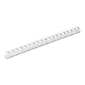Fellowes Plastic Comb Bindings, 1/2" Diameter, 90 Sheet Capacity, White, 100/Pack (52372)