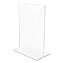 Deflecto Classic Image Double-Sided Sign Holder, 5 x 7 Insert, Clear (69101)