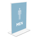 Deflecto Classic Image Double-Sided Sign Holder, 5 x 7 Insert, Clear (69101)