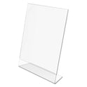 Deflecto Classic Image Slanted Sign Holder, Portrait, 8.5 x 11 Insert, Clear (69701)