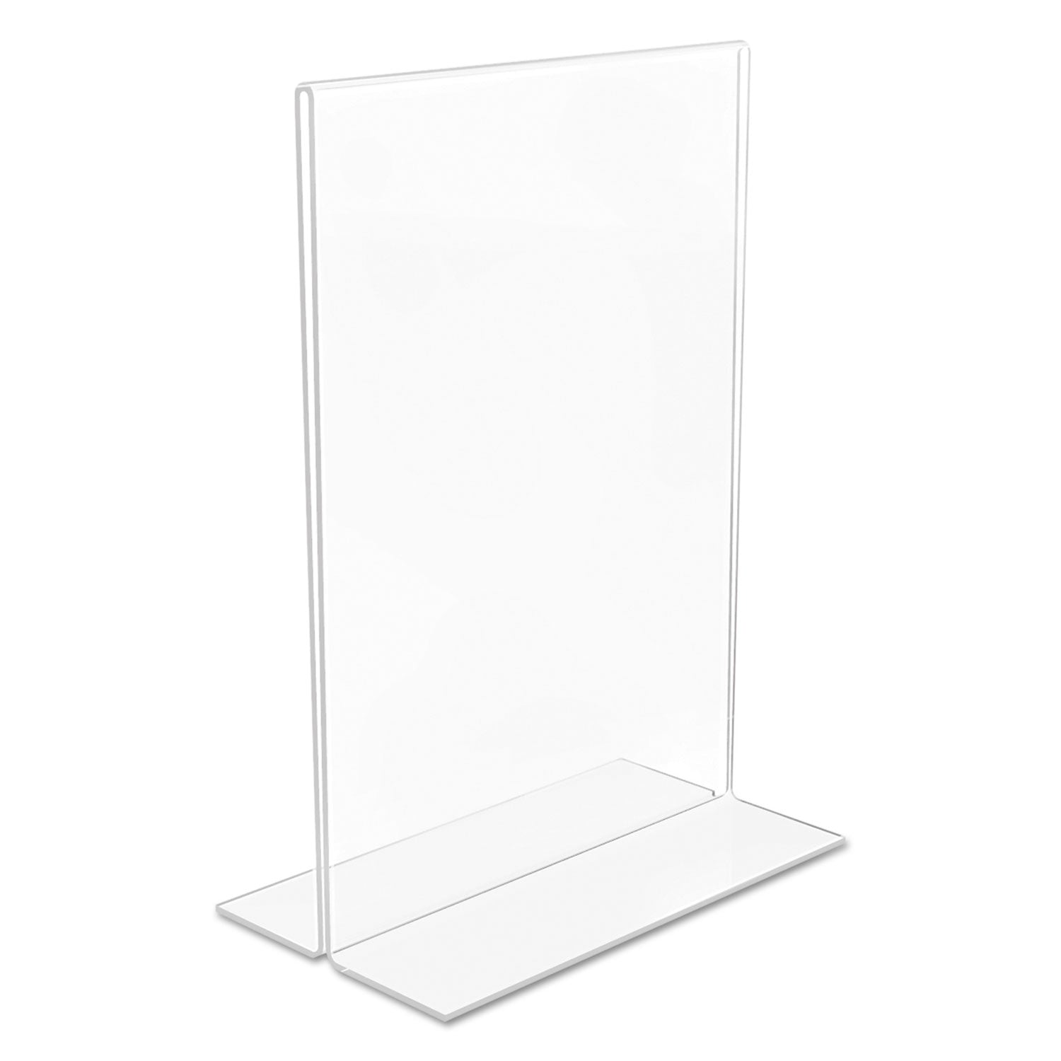 Deflecto Classic Image Double-Sided Sign Holder, 5 x 7 Insert, Clear (69101)