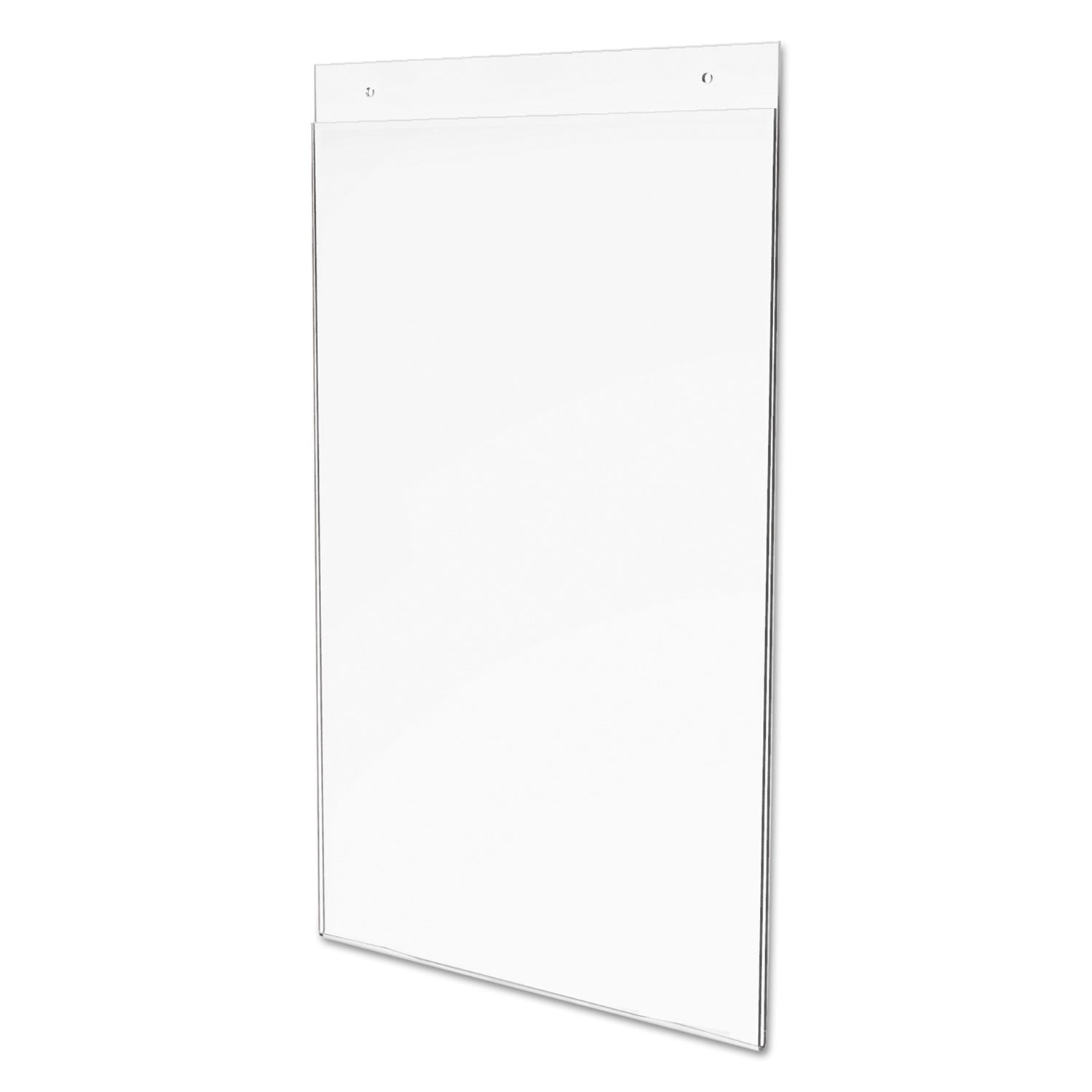 Deflecto Classic Image Single-Sided Wall Sign Holder, Plastic, 11 x 17 Insert, Clear (68001)