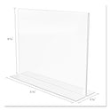 Deflecto Classic Image Double-Sided Sign Holder, 11 x 8.5 Insert, Clear (69301)