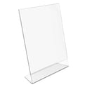 Deflecto Classic Image Slanted Sign Holder, Portrait, 8.5 x 11 Insert, Clear (69701)