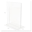 Deflecto Classic Image Double-Sided Sign Holder, 5 x 7 Insert, Clear (69101)