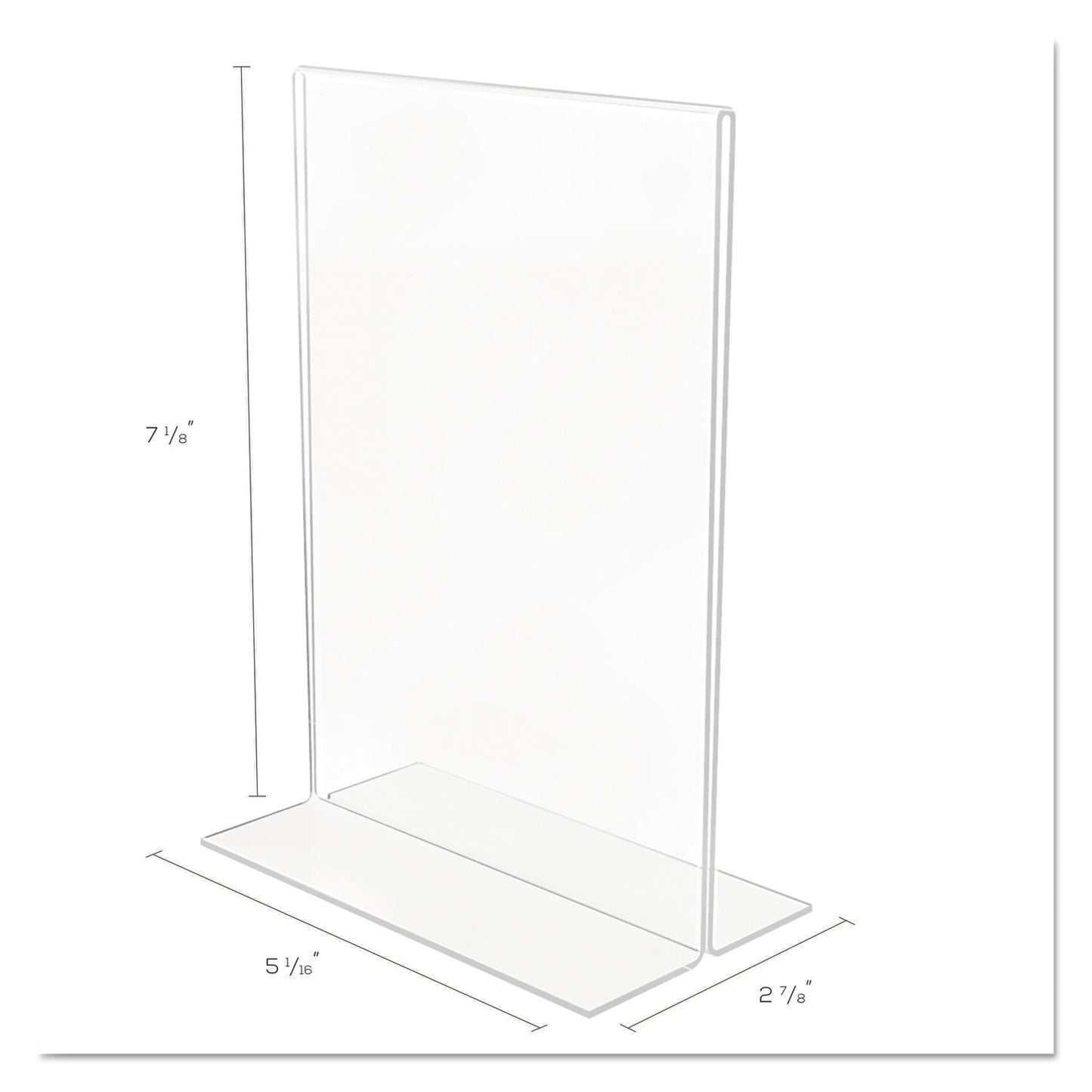 Deflecto Classic Image Double-Sided Sign Holder, 5 x 7 Insert, Clear (69101)