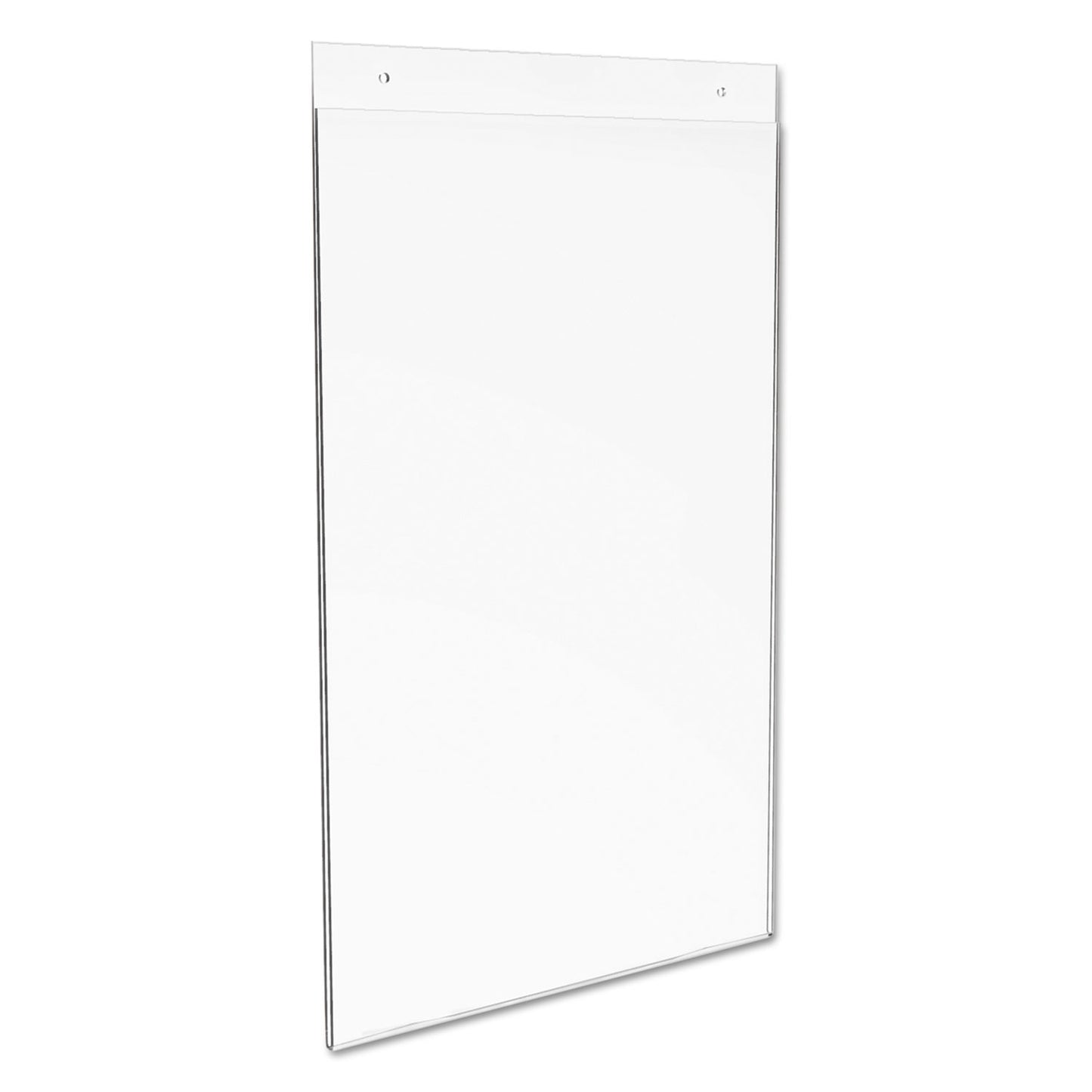 Deflecto Classic Image Single-Sided Wall Sign Holder, Plastic, 11 x 17 Insert, Clear (68001)