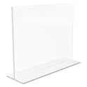 Deflecto Classic Image Double-Sided Sign Holder, 11 x 8.5 Insert, Clear (69301)