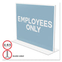 Deflecto Classic Image Double-Sided Sign Holder, 11 x 8.5 Insert, Clear (69301)