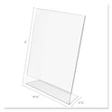 Deflecto Classic Image Slanted Sign Holder, Portrait, 8.5 x 11 Insert, Clear (69701)