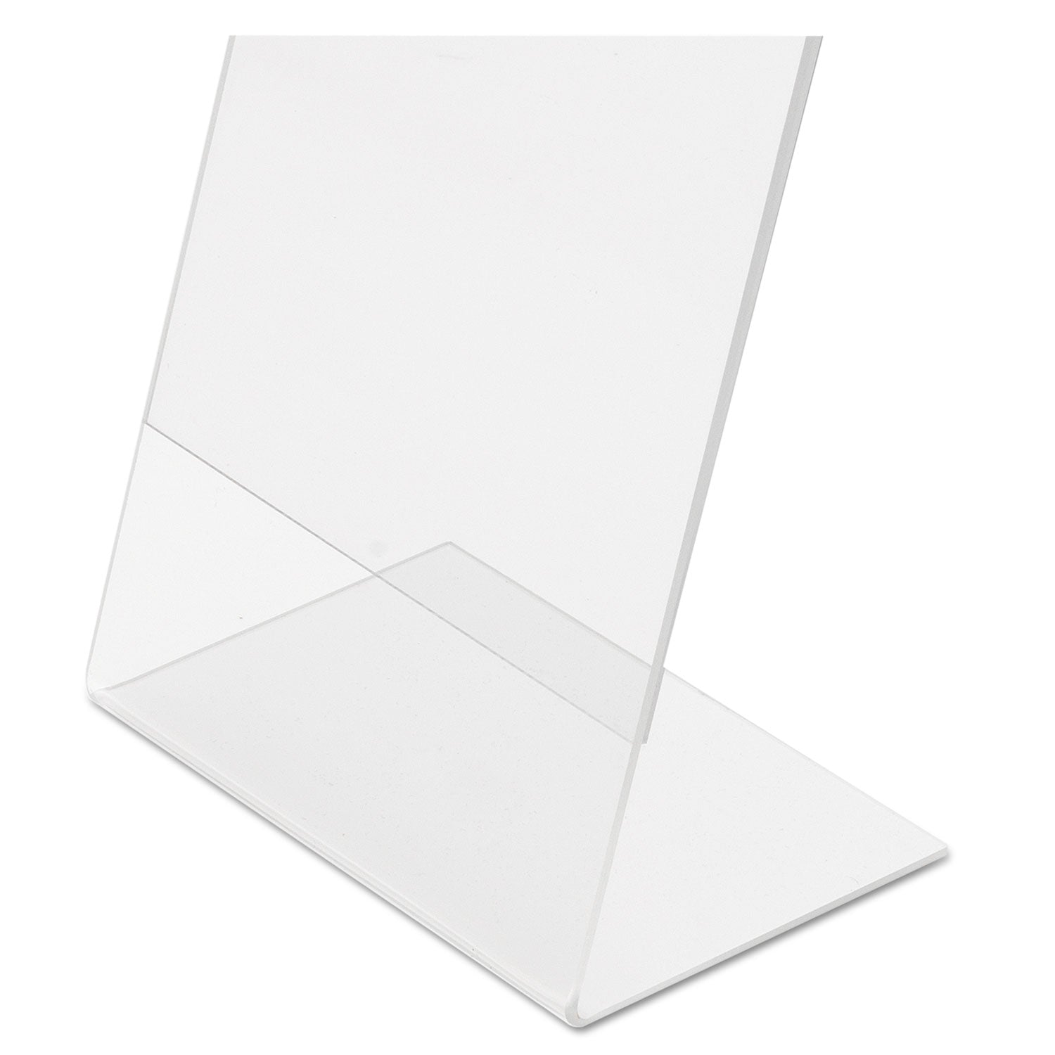 Deflecto Classic Image Slanted Sign Holder, Portrait, 8.5 x 11 Insert, Clear (69701)