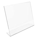 Deflecto Classic Image Slanted Sign Holder, Landscaped, 11 x 8.5 Insert, Clear (66701)